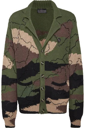 Philipp Plein Strickjacke Camouflage