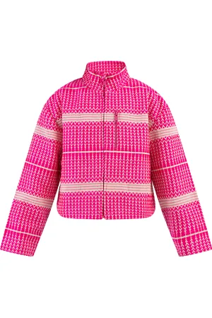 myMo Blouson Mädchen Wollweiß