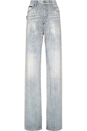 Philipp Plein Wide-Leg-Jeans