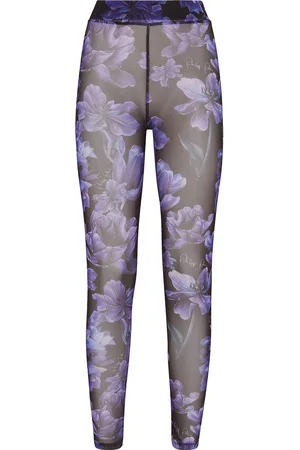 Philipp Plein Leggings Flowers