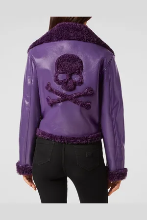 Philipp Plein Biker-Jacke Skull&Bones