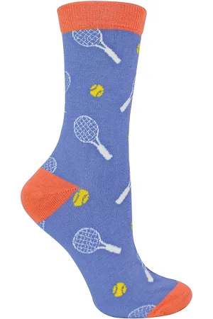 Miss Sparrow Damen Novelty Bambus-Socken mit Tennis-Schlägerdesign