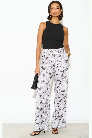 Gini London Aztekisch bedruckte Hose mit geradem Bein