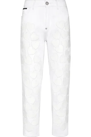 Philipp Plein Jeans Mom Fit Heart