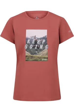 Regatta "Fingal VII Keep Going" T-Shirt für Damen (Terrakotta)