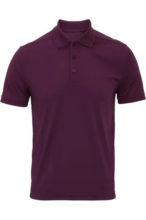 Premier Herren Coolchecker Pique Polo Shirt (Aubergine)