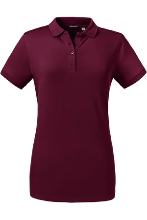 Russell Athletic Russell - Polo-Shirt mit kurzen Ärmeln - Damen (Bordeaux)