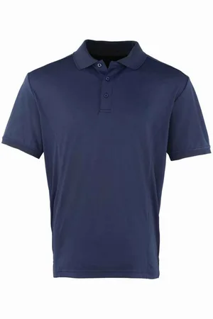 Premier "Coolchecker" Poloshirt für Herren (Marineblau)