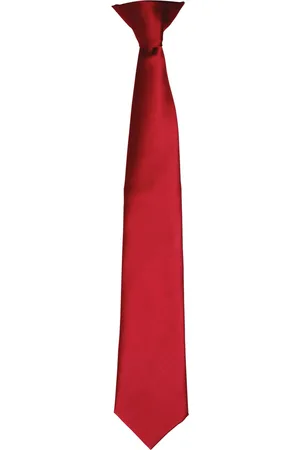 Premier Colours Herren Satin-Clip-Krawatte