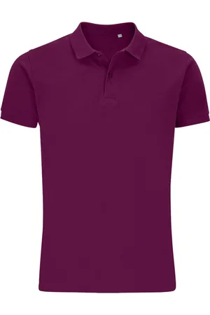 Sols "Planet" Poloshirt Baumwolle aus biologischem Anbau für Herren (Stern Violett)