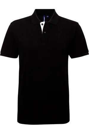 Asquith Herren Classic Fit Kontrast-Poloshirt ( /Weiß)