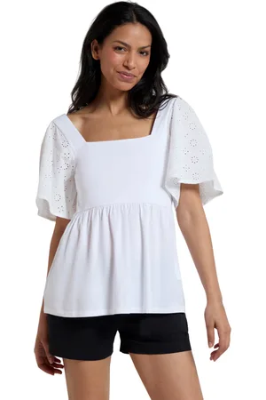 Mountain Warehouse "Verona" Oberteil für Damen Broderie-Ärmel