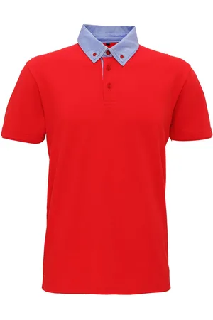 Asquith Herren Chambray Button Down Kragen Polo ( /Denim)