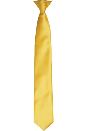 Premier Colours Herren Satin Clip Krawatte (Sonnenblume)