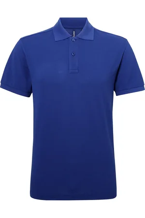 Asquith Herren Kurzarm Performance Blend Polo Shirt (Sapphire)
