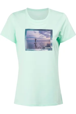 Regatta "Fingal VIII" T-Shirt für Damen (Gebleichtes Türkis)