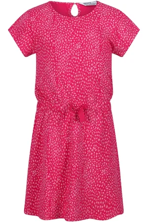 Regatta Childrens/Kids Catrinel Animal Print Freizeitkleid (Pink Fusion)