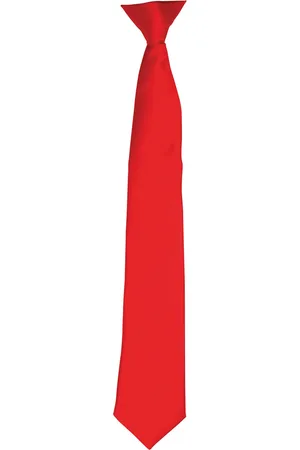 Premier Colours Herren Satin-Clip-Krawatte