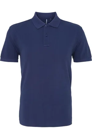 Asquith Herren-Poloshirt mit kurzen Ärmeln (Denim)