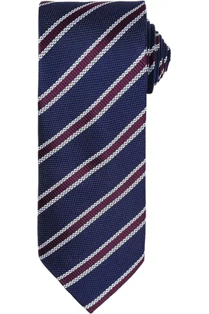 Premier Krawatte für Herren (Marineblau/Aubergine)