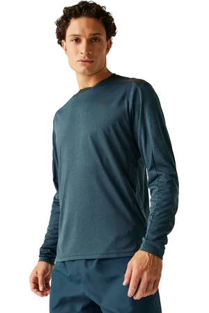 Dare 2B "Trackstand" T-Shirt für Herren Langärmlig (Dunkel-Jeansblau)