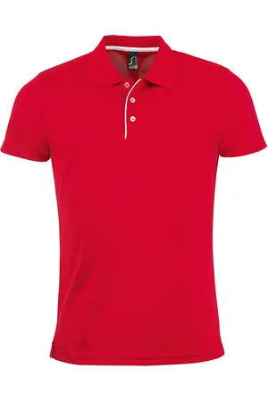 Sols Mens Performer Kurzarm-Pique-Poloshirt