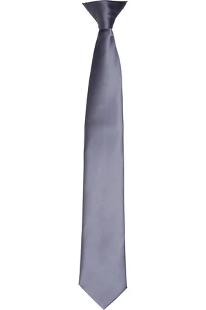 Premier Colours Satin-Krawatte für Herren (Stahl)