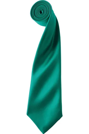 Premier Mens Plain Satin Krawatte (Schmales Blatt)