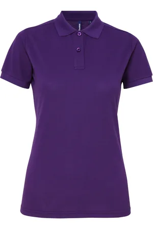 Asquith Polo-Shirt mit kurzen Ärmeln - Damen (Violett)