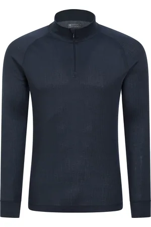 Mountain Warehouse "Talus" Thermo-Top Reißverschluss für Herren Langärmlig (Marineblau)