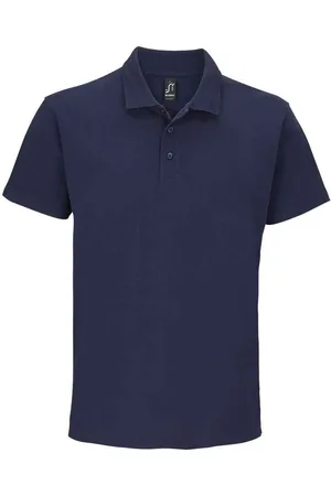 Sols Herren Summer II Pique Polo-Shirt, Kurzarm (Dunkelblau)