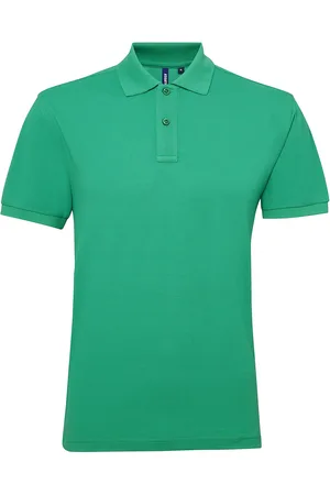 Asquith Herren Kurzarm Performance Blend Polo Shirt (Kelly)