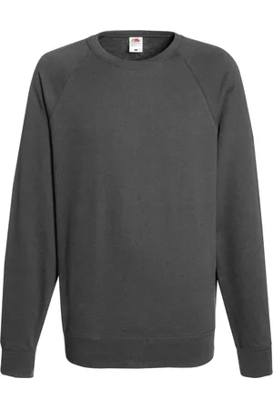 Fruit Of The Loom Herren leichtes Raglan-Sweatshirt (240 GSM) (Light Graphite)