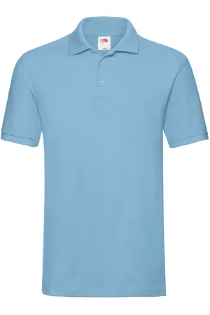 Fruit Of The Loom "Premium" Poloshirt für Herren (Himmelblau)