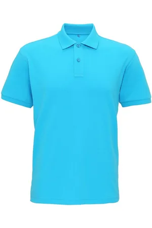 Asquith Herren-Super-Glattstrick-Poloshirt