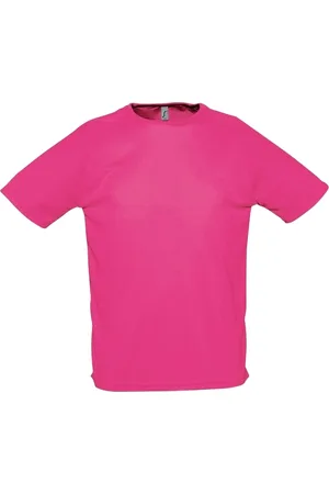 Sols Herren Sporty Performance T-Shirt, Kurzarm, Rundhals (Neonpink)