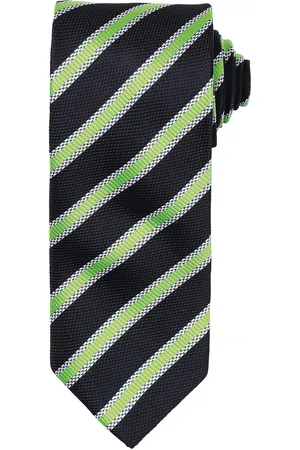Premier Mens Waffle Stripe Formal Business Tie ( /Limette)