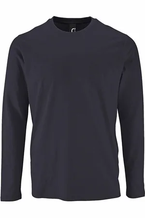 Sols Herren Imperial Langarm T-Shirt (Mausgrau)