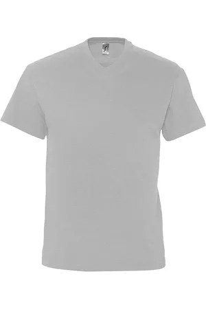 Sols Herren Victory V-Ausschnitt T-Shirt mit kurzen Ärmeln ( meliert)