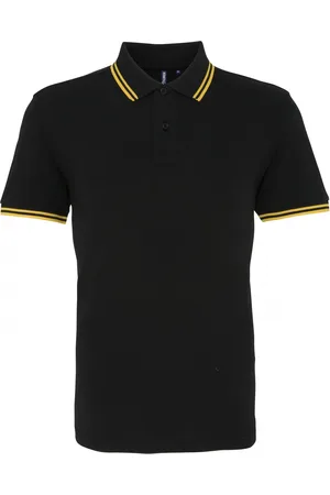 Asquith Herren Classic Fit Tipped Polo Shirt ( /Gelb)