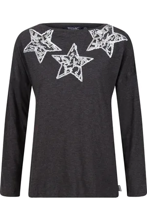 Regatta "Carlene" T-Shirt für Damen Langärmlig (Dunkelgrau)