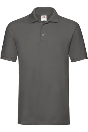 Fruit Of The Loom "Premium" Poloshirt für Herren (Hellgrau)