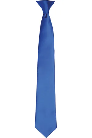 Premier Colours Herren Satin-Clip-Krawatte (Royal)