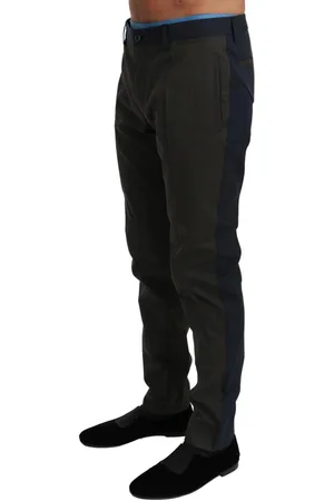 Dolce & Gabbana Gestreifte Slim-Fit-Hose made in Italy