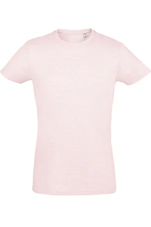 Sols Mens Regent Slim Fit Short Sleeve T-Shirt (Heather Pink)