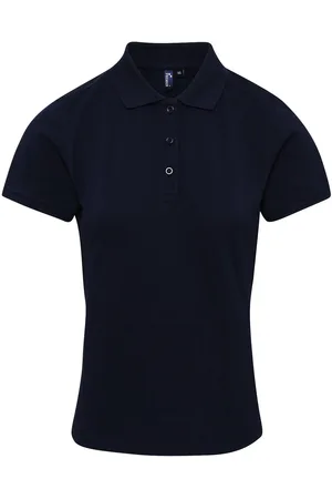 Premier Damen Polo-Shirt Coolchecker mit CoolPlus (Marineblau)