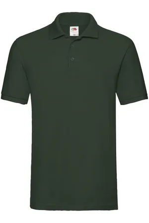 Fruit Of The Loom "Premium" Poloshirt für Herren (Flaschengrün)