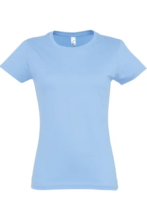 Sols Imperial Damen T-Shirt, Kurzarm, Rundhalsausschnitt (Himmelblau)