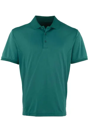 Premier "Coolchecker" Poloshirt für Herren (Flaschengrün)