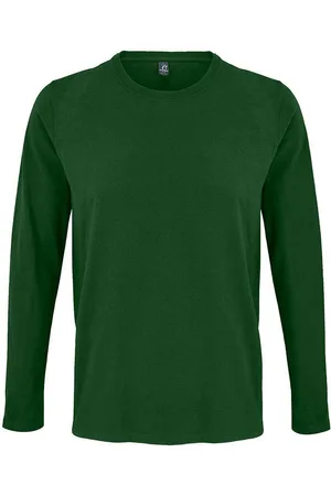 Sols Herren T-Shirt Imperial, langärmlig (Flaschengrün)